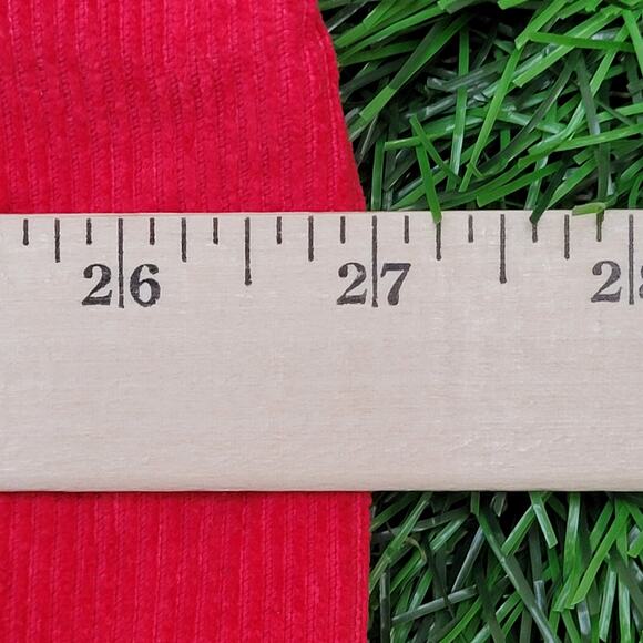 Marlboro Corduroy 1/4-Zip Polo Shirt Large 27x32 Baggy Red - Picture 14 of 16